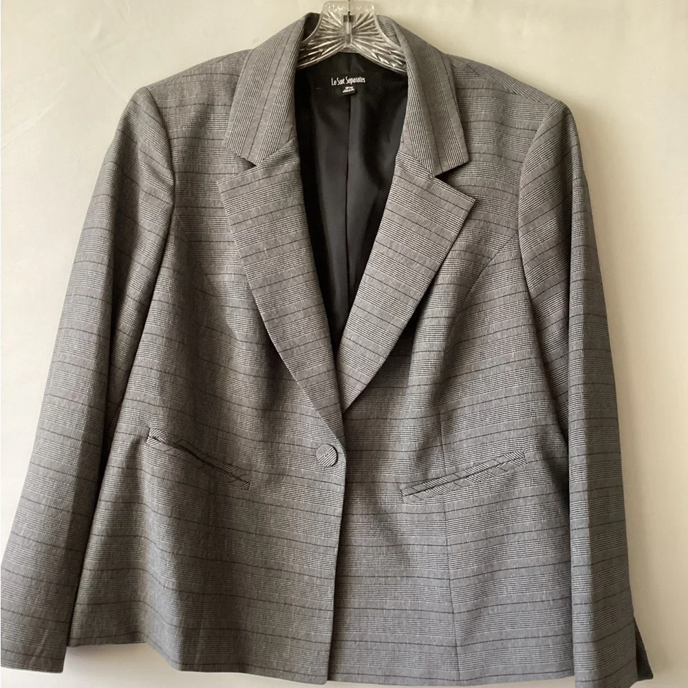 LeSuit long sleeve gray Blazer - Picture 2 of 4